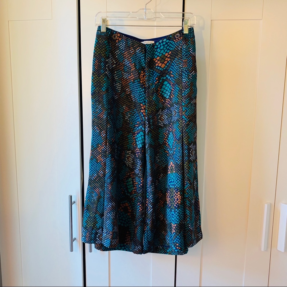 Anthropologie Capri Pants - Green/Blue